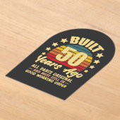 Built 50 Years Ago All Parts Original 50 Birthday アクリル招待状 (レイダウン)