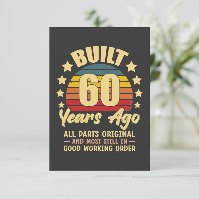Built 60 Years Ago All Parts Original 60 Birthday (スタンド正面)