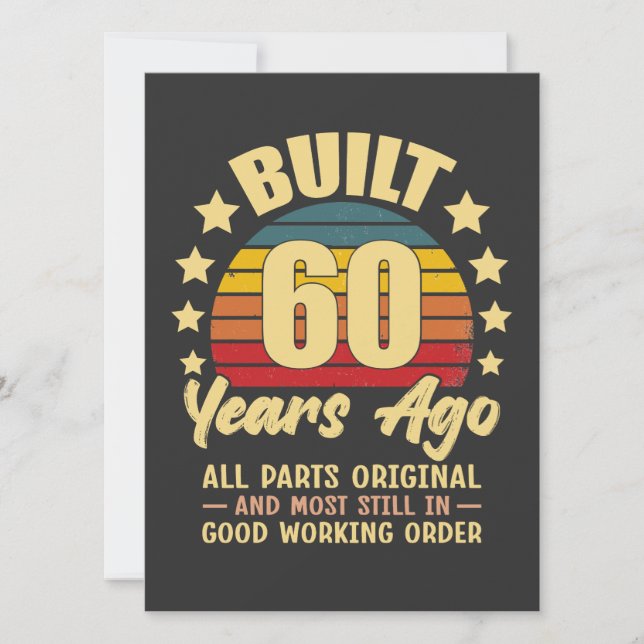 Built 60 Years Ago All Parts Original 60 Birthday (正面)