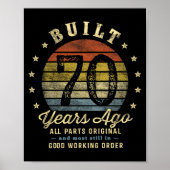 Built 70 Years Ago - All Parts Original 70th Birth ポスター (正面)