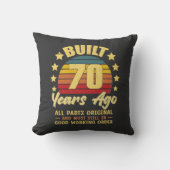 Built 70 Years Ago All Parts Original 70th Birthda クッション (正面)