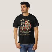 Built 70 Years Ago Vintage 70th Birthday Tシャツ (正面フル)