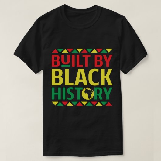 Built By Black Historyホディプルオーバーフード付きスウェットシャツ Tシャツ (デザイン正面)