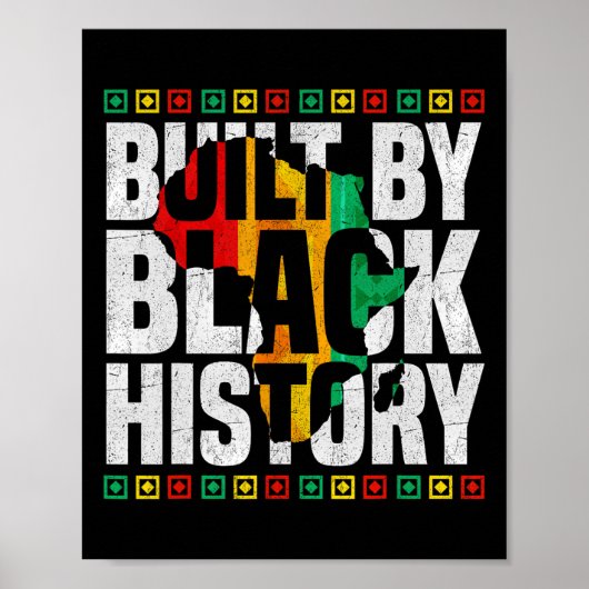 Built By Black History Black Pride Black History M ポスター (正面)