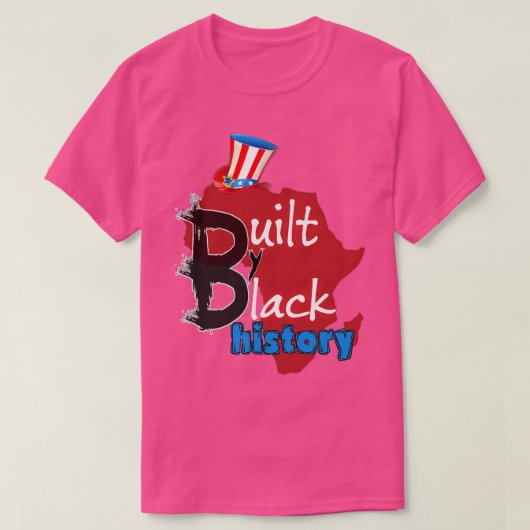 BUILT bY BLACK HISTORY NBA BLACK MONTH Tシャツ (デザイン正面)