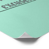 Built by Effort, Not Excuses – Motivational ポスター (角)