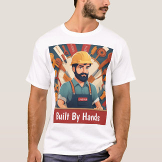 Built By Hands – 労働日労働者Tシャツデザイン Tシャツ