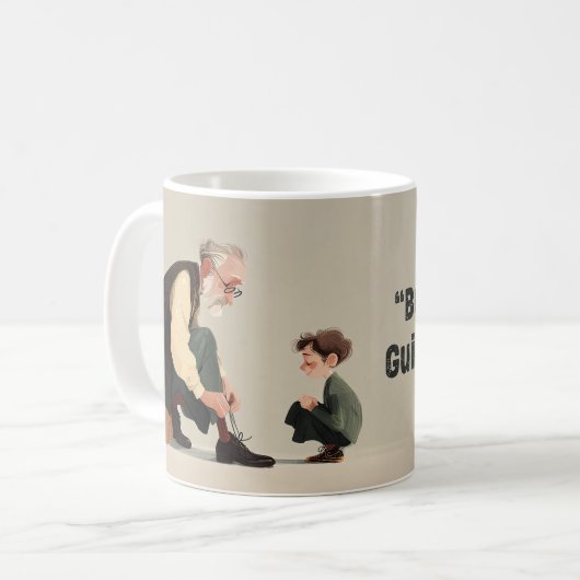 Built By Love. Guided By Dad コーヒーマグカップ (正面左)