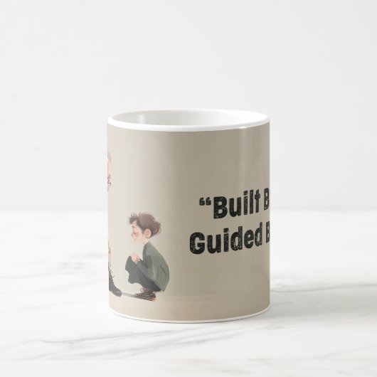 Built By Love. Guided By Dad コーヒーマグカップ (中央)