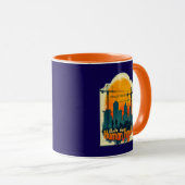 Built by Working Hands Labor Day Construction Desi マグカップ (正面右)