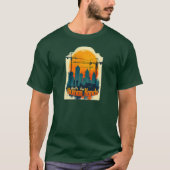 Built by Working Hands Labor Day Construction Desi Tシャツ (正面)