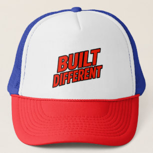 Built Different トラッカーズハット - 堂々としたストリートスタイル キャップ