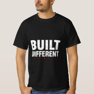 Built Different トレーニングモチベーションパーカー フィットネスミニ Tシャツ