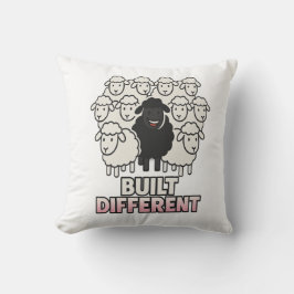 Built Different Black Sheep クッション