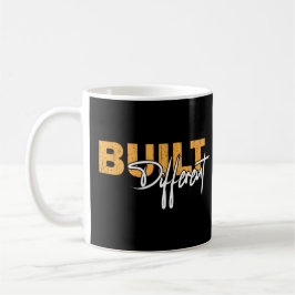 Built Different Bold Motivational Typography Des コーヒーマグカップ