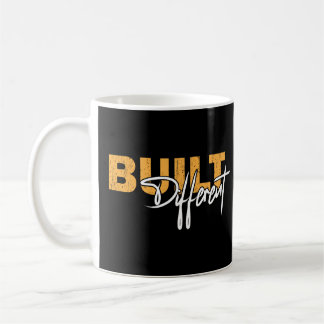 Built Different Bold Motivational Typography Des コーヒーマグカップ