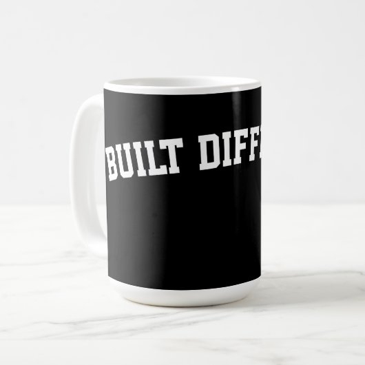 Built Different – Bold Streetwear Statement コーヒーマグカップ (正面左)
