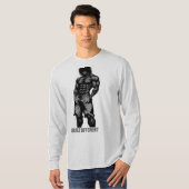 Built Different Monstrous Physique Heavyweight Gym Tシャツ (正面フル)