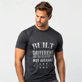 Built Different Not Average Gym T-Shirt – Savage  Tシャツ