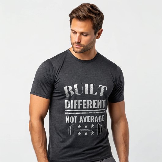 Built Different Not Average Gym T-Shirt – Savage  Tシャツ