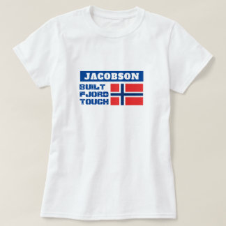 "Built Fjord Tough"とノルウェー国旗 Tシャツ