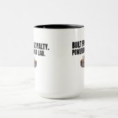 Built for Loyalty Powered by a Lab – Coffee マグカップ (中央)