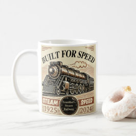 Built for Speed – Customisable Steam Train コーヒーマグカップ