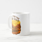 Built for the Open Road Retro Truck Art コーヒーマグカップ (正面左)