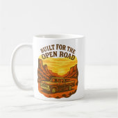 Built for the Open Road Retro Truck Art コーヒーマグカップ (左)