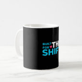 Built For The Shift Nurse Mug with Heart コーヒーマグカップ (正面左)