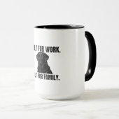 Built for Work. Built for Family. Black Lab Coffee マグカップ (正面右)