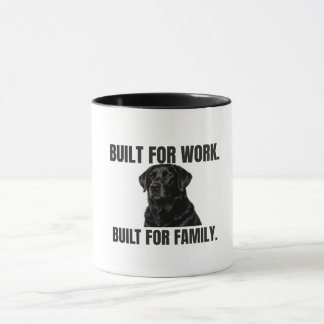 Built for Work. Built for Family. Black Lab Coffee マグカップ