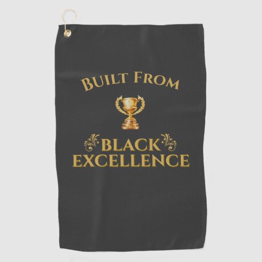 Built From Black Excellence Legacy  ゴルフタオル (正面)