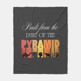 Built From Dust of The Pyramid | Fleece Blanket フリースブランケット