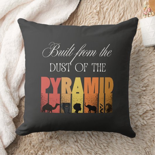 Built From Dust of The Pyramid | Throw Pillow クッション (ブランケット)