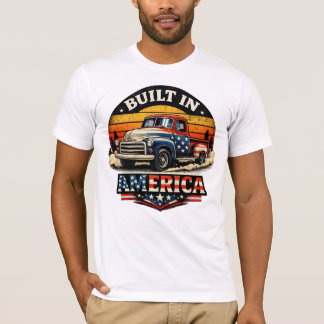 Built in America Vintage Truck T-Shirt Tシャツ