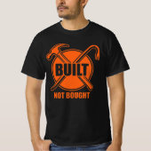 Built Not Bought Blue Collar Gift Tシャツ (正面)