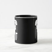 Built on Hustle City Skyline Minimalist Design マグカップ (中央)