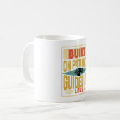 Built on Patience. Guided by Love. Dad Gifts コーヒーマグカップ (正面左)