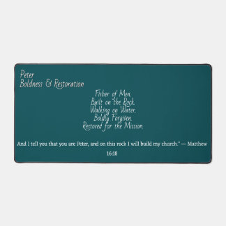 Built on the Rock" Biblical Desk Mat デスクマット