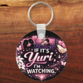 Built on Yuri & Emotional Damage | Yuri Anime Fan  キーホルダー (裏面)