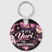 Built on Yuri & Emotional Damage | Yuri Anime Fan  キーホルダー (裏面)