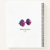 Built Over Time Motivational Dumbbell Spiral Noteb ノートブック (裏面)