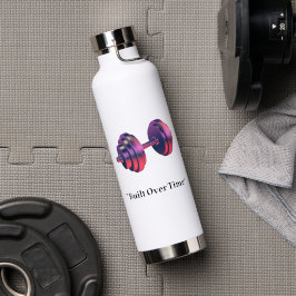 Built Over Time Motivational Water Bottle – Fitnes ウォーターボトル