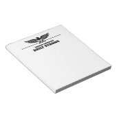 Built Strong Personalized Eagle ノートパッド (アングル)