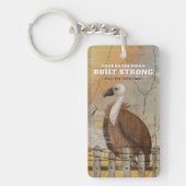 Built Strong Personalized Encouragement  キーホルダー (正面)