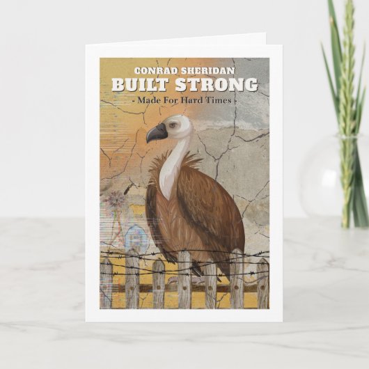 Built Strong Personalized Encouragement Card カード (正面)