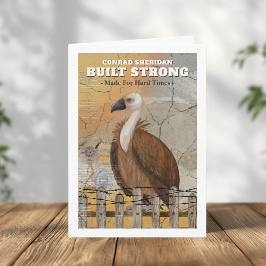 Built Strong Personalized Encouragement Card カード