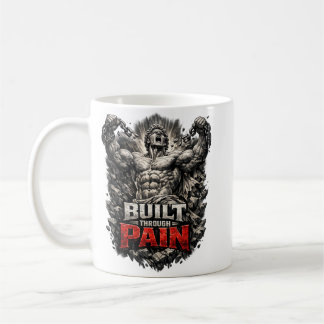 Built Through Pain Design コーヒーマグカップ