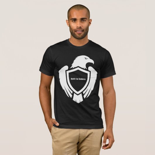 Built to Endure Eagle Symbol of Unyielding Inner S Tシャツ (正面フル)